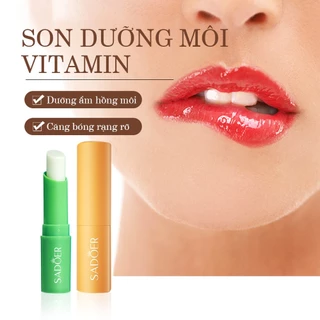 Son dưỡng môi tinh chất nha đam vitamin C, làm mềm môi giúp môi căng bóng, mềm mịn dưỡng ẩm môi