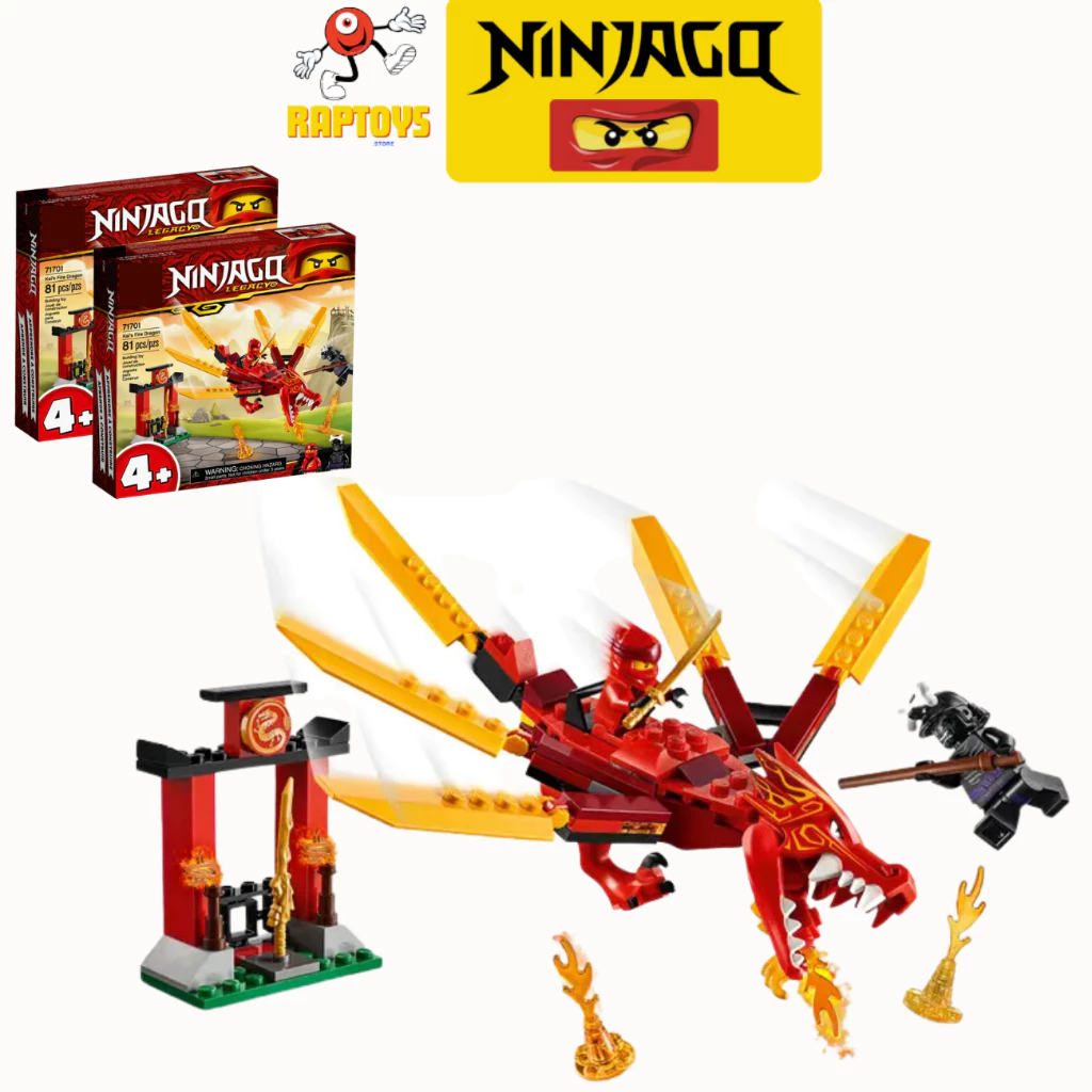 [Hỏa tốc HCM][Ninjago] Kai's FIRE DRAGON Ninja City Mô hình đồ chơi lắp ráp | 93 Mảnh ghép