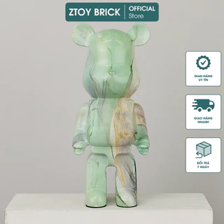 [ 28cm ] Mô Hình Tượng Gấu Bearbrick Mini Decor Trang Trí - Phiên bản màu Loang nghệ thuật - Size 28 cm (400%) - MẪU 19