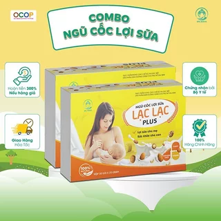 Combo 2 hộp Ngũ Cốc Lợi Sữa Lạc Lạc cung cấp chất đạm, chất xơ bổ sung VITAMIN và khoáng chất giúp lợi sữa tăng tiết sữa