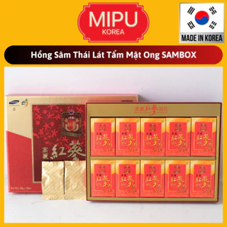 (Date 12/2026) Hồng Sâm Thái Lát Tẩm Mật Ong 200g SAMBOX Hàn Quốc Hộp 10 gói x 20g