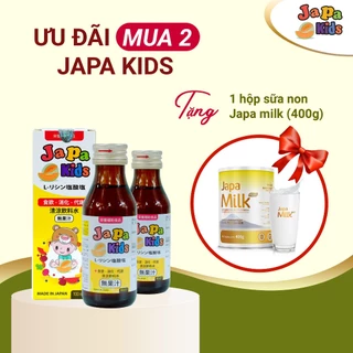 Combo 2 Chai Siro Japa Kids Tặng 1 Japa Milk Kích Thích Ăn Ngon, Tăng Chiều Cao Cho Bé