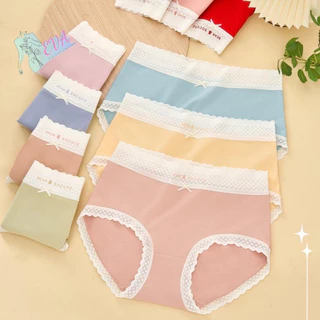 Quần Lót Cotton Nữ Phối Ren Cao Cấp Mềm Mịn Siêu Co Giãn Tốt