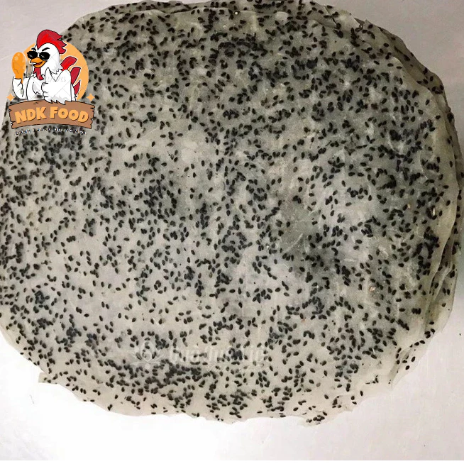 Bánh tráng nướng mè đen NDK FOOD , bánh tráng nướng gạo mè đen Quảng Ngãi D003 chất lượng loại 1