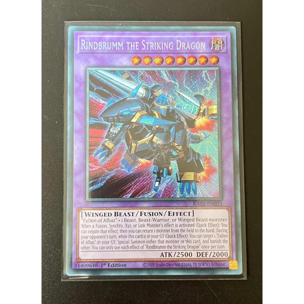 [Thẻ bài Yugioh] - [TCG-UK] -  RA02-EN025 - Rindbrumm the Striking Dragon