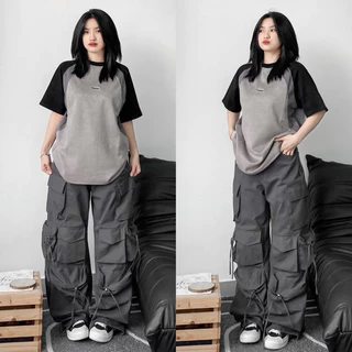 QUẦN CARGO PANTS TEN BOX - Quần Kaki HUGU 12 túi hộp màu ĐEN/XÁM/KEM dài suông ống rộng form nam nữ unisex Jaystoree 🖤