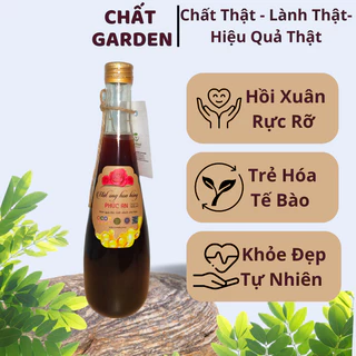 Mật Ong Lên Men Ngâm Hoa Hồng Chất Garden, Bổ Máu, Lưu Thông Khí Huyết - Chai 500ml