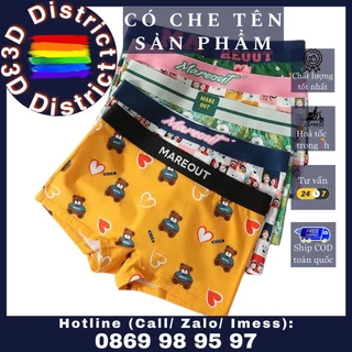 Quần boxer/ quần lót dành cho nữ/tomboy chất liệu cotton cao cấp hoạ tiết hoạt hình