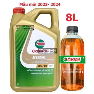 Dầu Nhớt Tổng Hợp Toàn Phần Ô-Tô Castrol EDGE 5w30 ( 8L) - Mẫu Mới