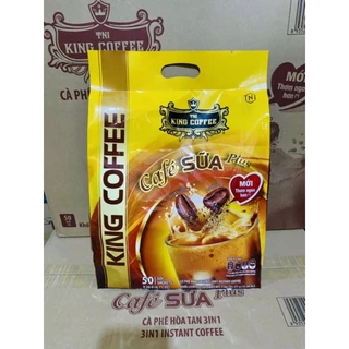 CÀ PHÊ SỮA PLUS KING COFFE ( BỊCH 50 GÓI ) DATE 2026