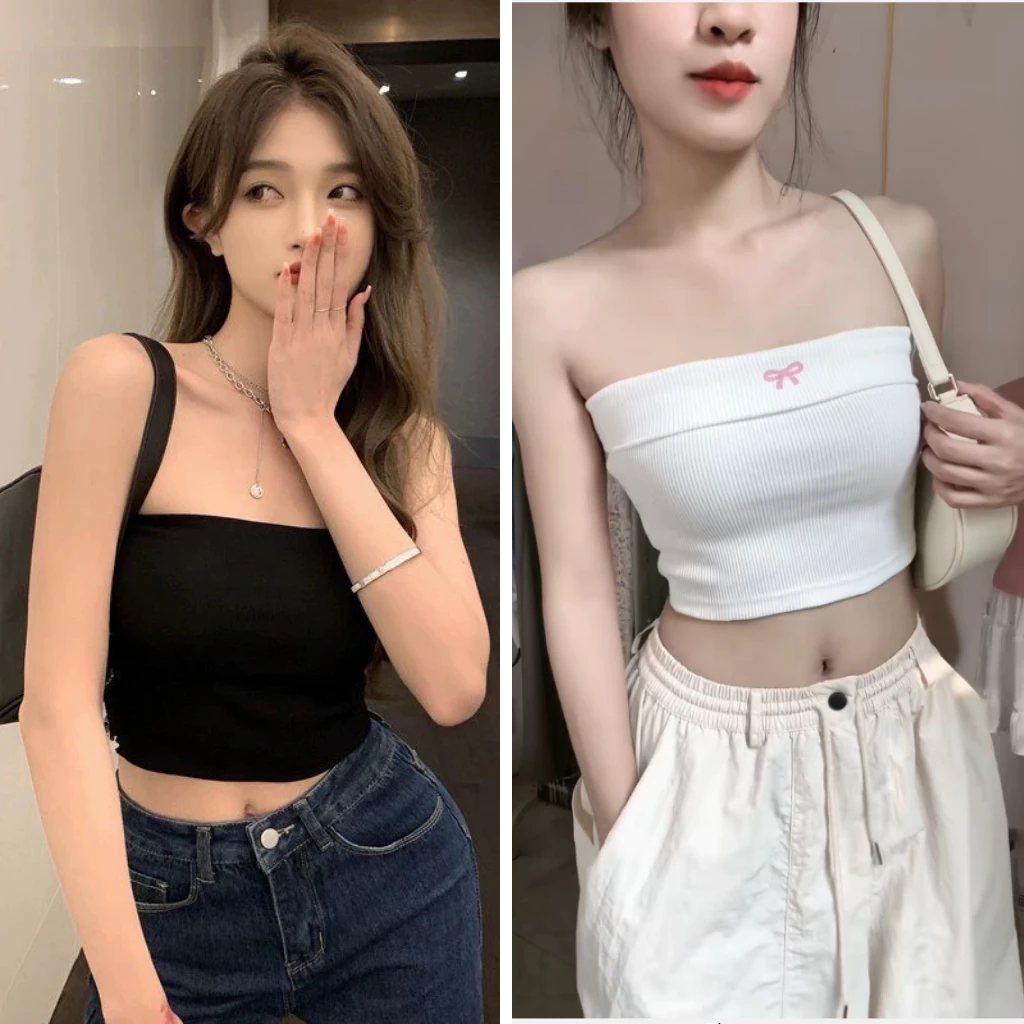 Áo Ống Croptop Quây Ngang Không Mút Ngực Ôm Bođy Basic - TUBE TOP ANDY SHOP Andy Shop