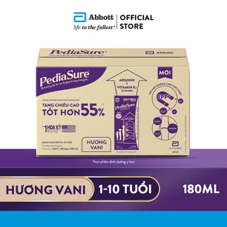 Thùng 48 Hộp Sữa nước Pediasure Vani 180ml/hộp date mới 2025