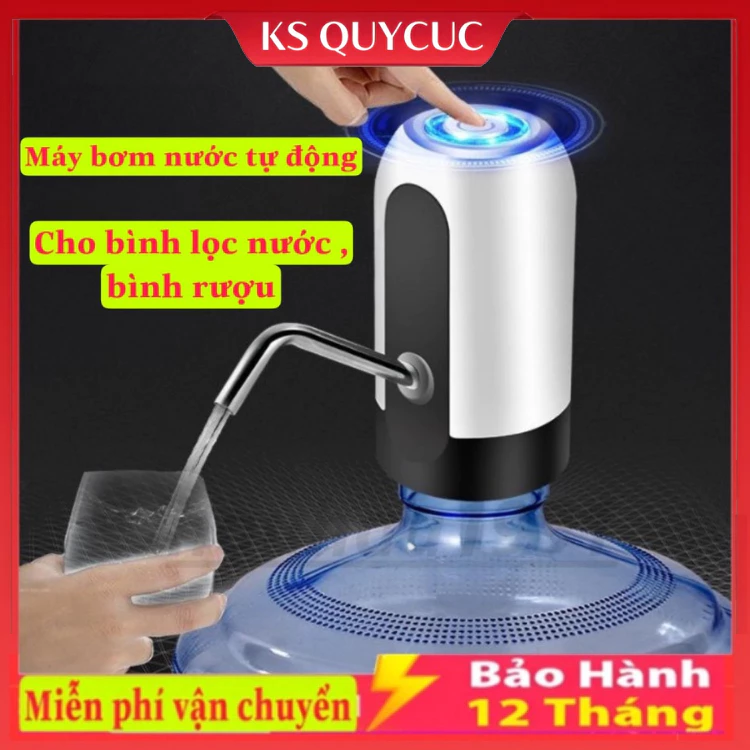 Máy Bơm nước Tự động,Vòi bơm hút bình nước bình rượu điện tự động có sạc USB