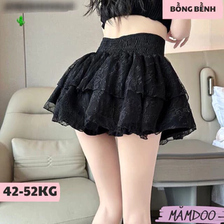 Chân váy MĂMDOO nơ phối ren tầng phồng dáng xòe ngắn-Coquette Skirt hàng loại 1 form HÀN