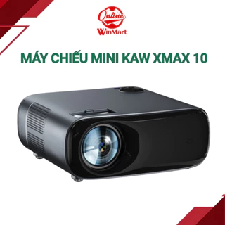 Máy Chiếu Mini KAW XMAX10 Độ Phân Giải 4K Chiếu Siêu Nét Độ Sáng Cao Đa Năng, Bảo Hành Chính Hãng