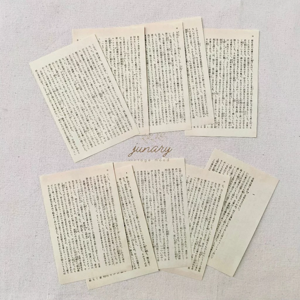 Junarystudio - Set 10 tờ giấy nền vintage trang trí journal, giấy nền trang trí sổ tay cổ điển nhiều mẫu