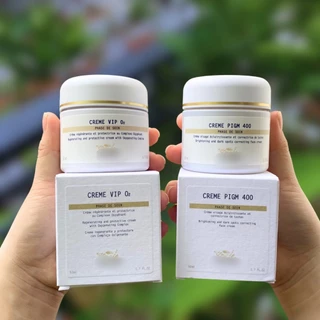 [Crème PIGM 400 / Crème VIP O2] Kem Dưỡng Xóa Nám, Tàn Nhang, Đốm Nâu & Làm Sáng Da Biologique BR Br br 50ml