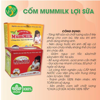 Côm mummilk kích sữa sau sinh cho mẹ ít sữa mất sữa