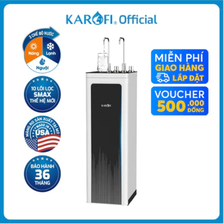 Máy lọc nước nóng lạnh 10 lõi Karofi KAD - D952 màng RO chuẩn Mỹ công nghệ Smax - Bảo hành 36 tháng