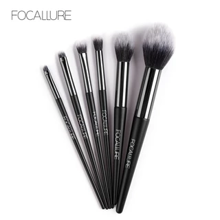 FOCALLURE Bộ cọ trang điểm 6 cây cọ phấn phủ, má hồng, màu mắt