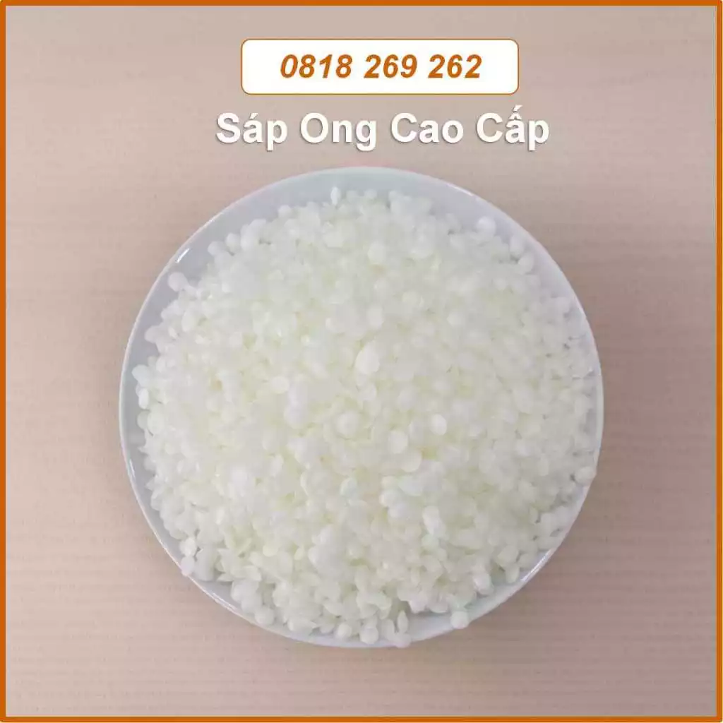 1 Kg Sáp Ong Vàng Nhạt Cao Cấp (BEEWAX) 7282 - Nguyên Liệu Làm Nến Thơm, Mỹ Phẩm Handmade