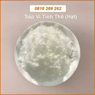 1 Kg Sáp Vi Tinh Thể Hạt Nút Trắng - Nguyên Liệu Làm Nến, Mỹ Phẩm , Đánh Bóng Bề Mặt