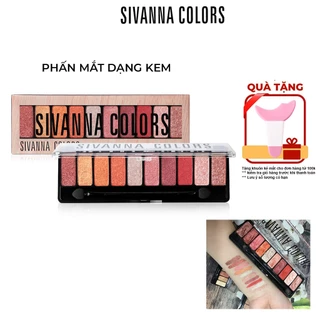 Bảng phấn mắt dạng kem Sivanna Colors Luxury Velvet Eyeshadow HF697