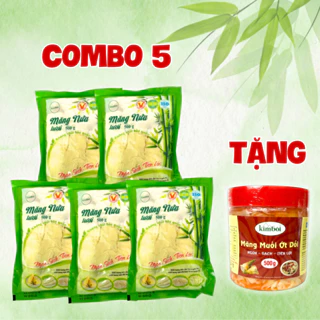 COMBO 5 gói Măng Nứa Tươi Kim Bôi 500g - TẶNG 1 lọ Măng muối ớt dổi chua cay Kim Bôi 500g - Đặc sản Tây Bắc Việt Nam