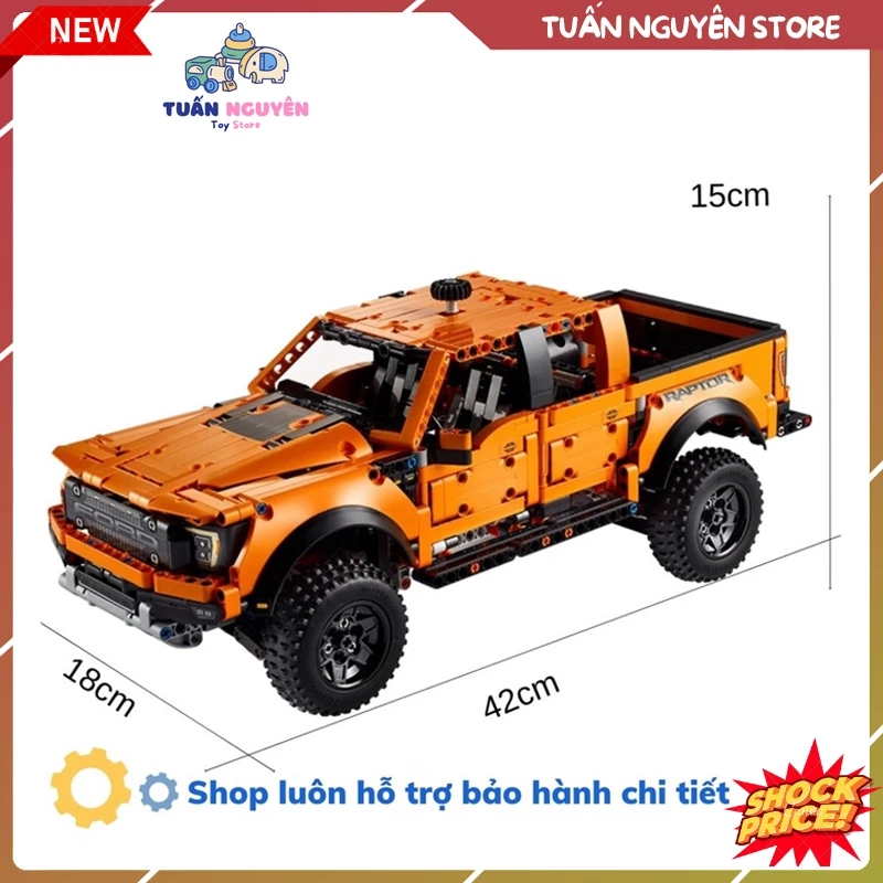 Mô hình siêu xe technic Raptor F150 tỉ lệ 1:10 1379 PCS cung cấp bảo hành bởi TUẤN NGUYÊN STORE