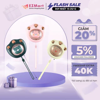 Máy Sưởi Ấm Mini Cầm Tay Đa Năng Hình Chân Mèo Nhỏ Gọn Pin Sạc 2400Mah 4 Tiếng Sử Dụng - S51