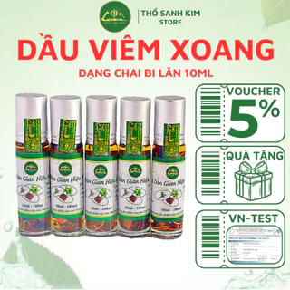 [CHAI 10ML] DẦU GIÓ DÂN GIAN HIỆU MỘC MIÊN, dầu viêm xoang, hỗ trợ các triệu chứng cảm lạnh, đau đầu, nhứt mỏi, say xe.