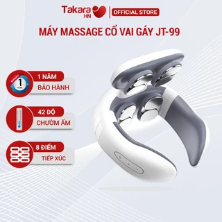 Máy massage cổ Takara JT99, mát xa xung điện mở rộng vùng vai gáy với 8 chế độ massage BH 12 tháng