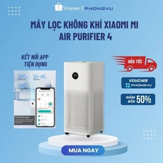 Lọc Không Khí Xiaomi Mi Air Purifier 4 EU (BHR5096GL) Quốc Tế -Chính hãng Bảo hành 12 tháng