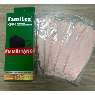 Qùa Tặng Không Bán - Khẩu Trang 3 Lớp KF94 Familex Màu Hồng (20 cái/hộp)