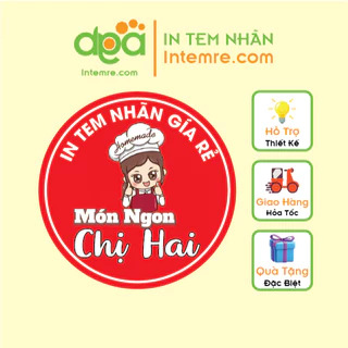 100 Tem Nhãn Giấy, Decan, Sticker Dán Intemre.com Thiết Kế Theo Yêu Cầu - Nhiều Kích Thước