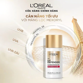 Kem Chống Nắng Loreal Vạch Đỏ Mỏng Nhẹ Invisible Fluid 50ml SPF 50+ PA++++