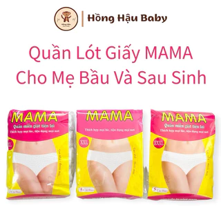 QUẦN LÓT GIẤY MAMA DÀNH CHO MẸ SAU SINH HOẶC ĐI DU LỊCH (1 GÓI / 5 CHIẾC)