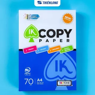 Combo 5 Ream giấy A4 70 gsm IK Copy (500 tờ) - Hàng nhập khẩu Indonesia