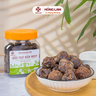 Sấu cay mặn ngọt Hồng Lam 200gram, thương hiệu ô mai duy nhất có chứng chỉ ISO22000