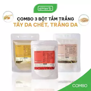 Combo Mặt Nạ Bột Đậu Đỏ, Cám Gạo, Yến Mạch Trắng Da, Mờ Vết Thâm MILAGANICS 100gr (Túi Zip)