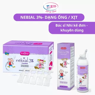 Nebial 3% dung dịch nước muối ưu trương dạng ống/xịt