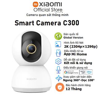 Camera quan sát Xiaomi Smart C300 2K(2304×1296p) BHR6540GL - Hàng chính hãng