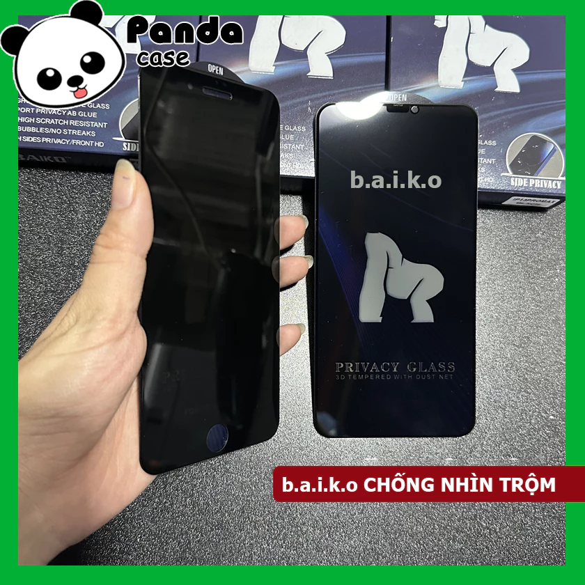 Cường lực chống nhìn trộm baiko iphone 17 ProMax 17 Air 16 ProMax 15 11 promax 12 13 14 promax x xr xs max 7 8 plus
