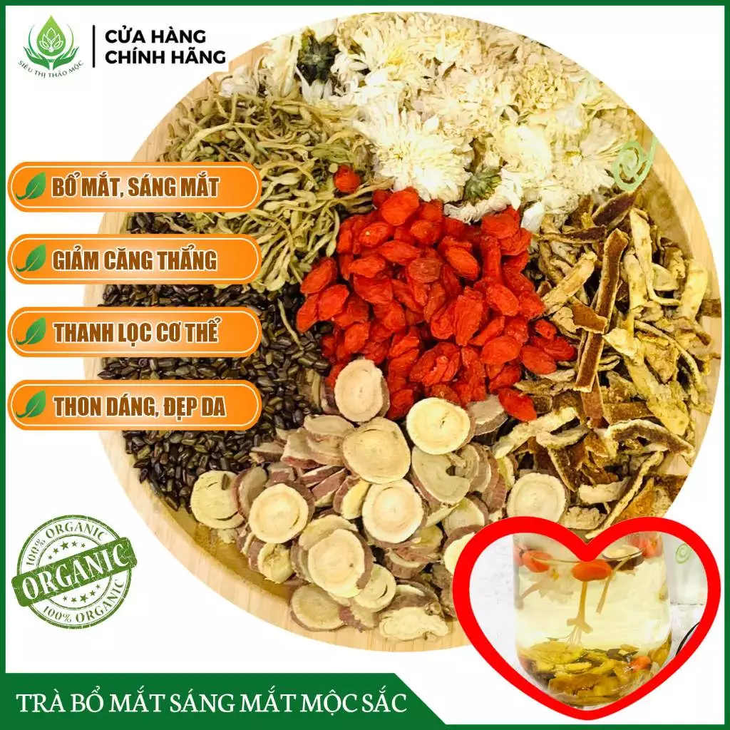 ✅[CHÍNH HÃNG] Trà Bổ Mắt Sáng Mắt Ích Nhãn Mộc Trà Giúp Sáng Mắt Tăng Cường Thị Lực