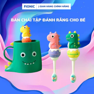 Bàn Chải Đánh Răng Cho Bé Tập Đánh Răng FIONIC Sợi Lông Tơ Siêu Mềm Từ 1-6 Tuổi