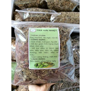 500g Trà giải nhiệt gồm rau má, râu ngô, mã đề mát gan giải nhiệt