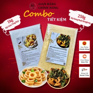 [COMBO 1KG] Bột Chiên Giòn Tổng Hợp + 250g Bột Rang Muối HongKong