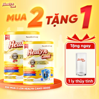 COMBO 2 hộp sữa non HEALYN CANXI ngăn ngừa loãng xương, tăng cường miễn dịch - lon 800g