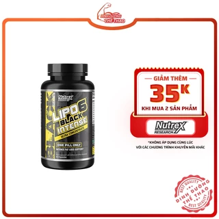 [GIÁ TỐT NHẨT] NUTREX LIPO 6 BLACK INTENSE 60 VIÊN | hỗ trợ đốt mỡ mạnh mẽ