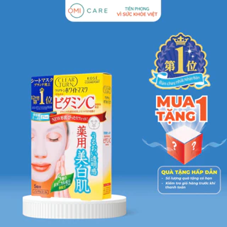 Mặt Nạ Dưỡng Trắng Da Tinh Chất Vitamin C Kose Nhật Bản Clear Turn 5 Miếng